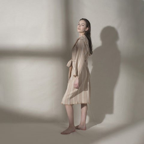 Buldan's-Adel Mını Waffle Bornoz-Tutun