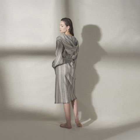 Buldan's-Adel Mını Waffle Bornoz-Siyah