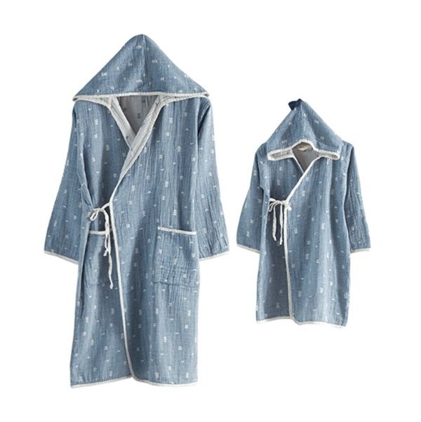 Buldan's-Ivy Müslin Bornoz-Indıgo