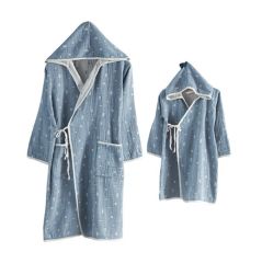 Buldan's-Ivy Müslin Bornoz-Indıgo