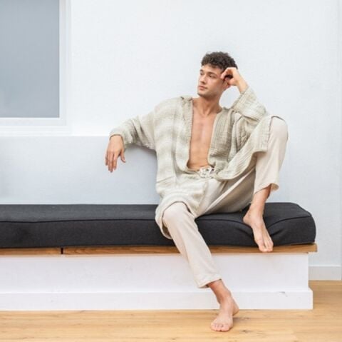 Buldan's-Kanyon Bornoz-Kekik Yeşili/Naturel