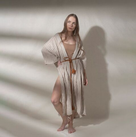 Buldan's-Beach Kımono-Rustik Bordo