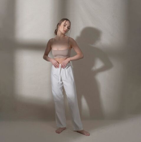 Buldan's-Marvel Kadın Pantolon-Off White