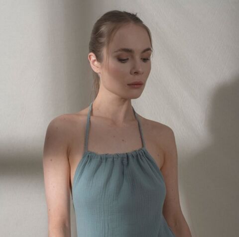 Buldan's-Nora Elbise-Kekik Yeşili