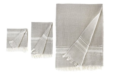 Buldan's-MArl Peştemal-Bej-Off White