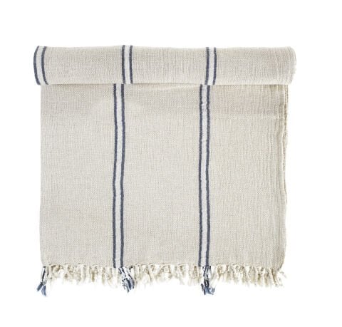 Buldan's-Smyrna Peştemal-Off White/Lacivert