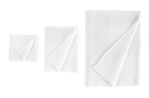 Buldan's-Suri Mini Waffle Peştemal-Off White