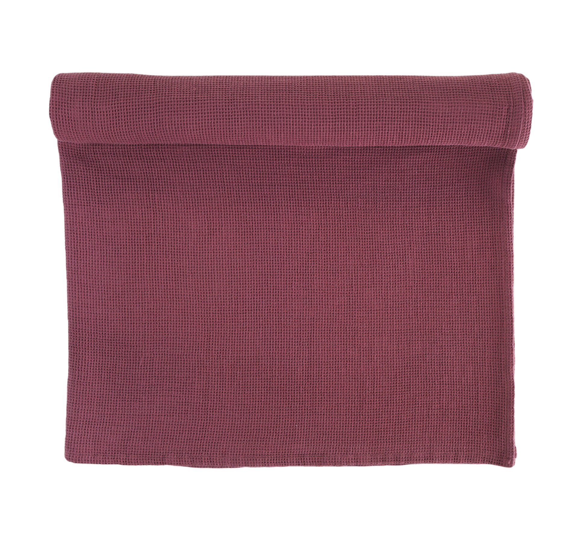 Buldan's-Suri Mini Waffle Peştemal-Rustik Bordo