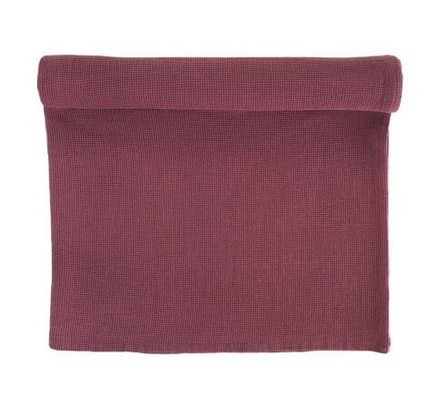 Buldan's-Suri Mini Waffle Peştemal-Rustik Bordo