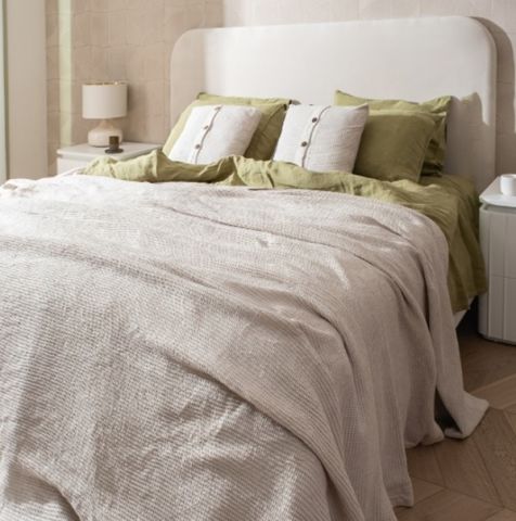 Buldan's-Bohem Yatak Örtüsü-Naturel