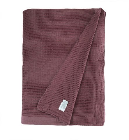 Buldan's-Bohem Yatak Örtüsü-Rustik Bordo