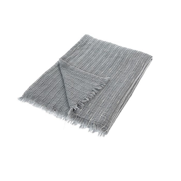 Buldan's-Fresco Yatak Örtüsü-Gri Melanj