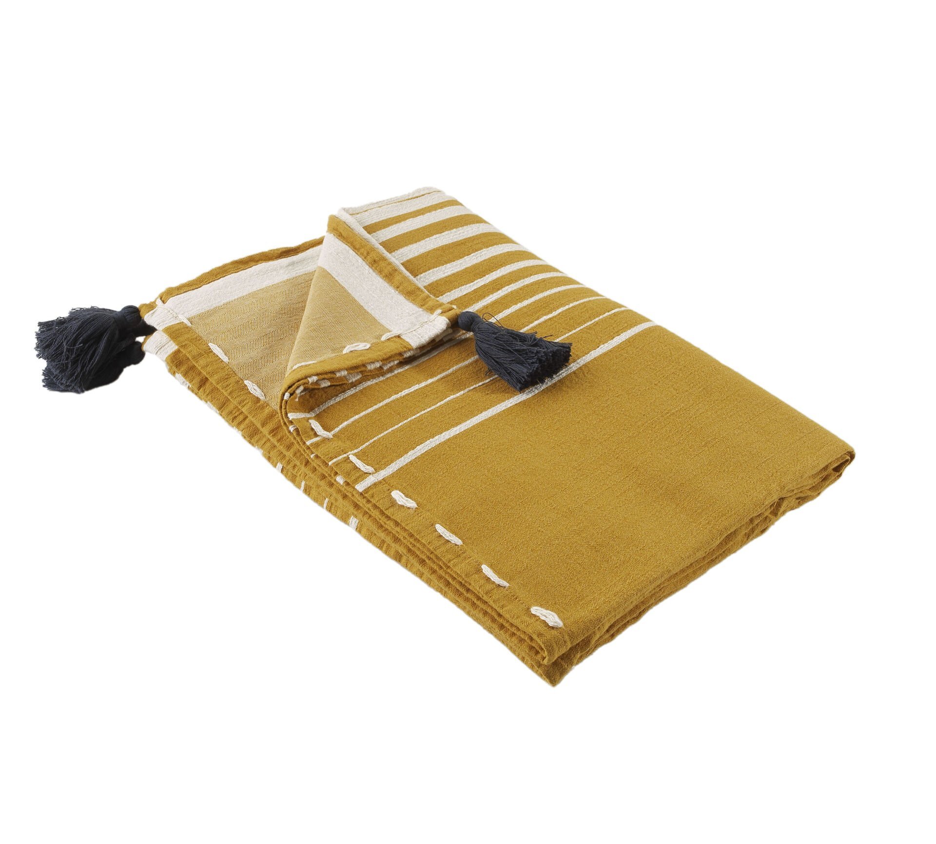 Buldan's-Hazal Yatak Örtüsü-Mango