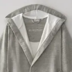 Erva Kadın Bornoz Organik Pamuk Keten Haki